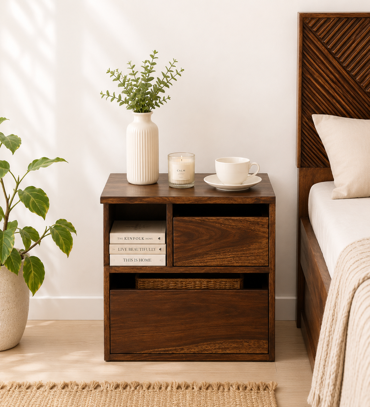 Tavana-Natural-Wood-Bedside-Stand-classic-wood-1.webp Tavana Natural Wood Bedside Stand - Image 1