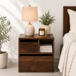 Hlorence Natural Finish Side Cabinet