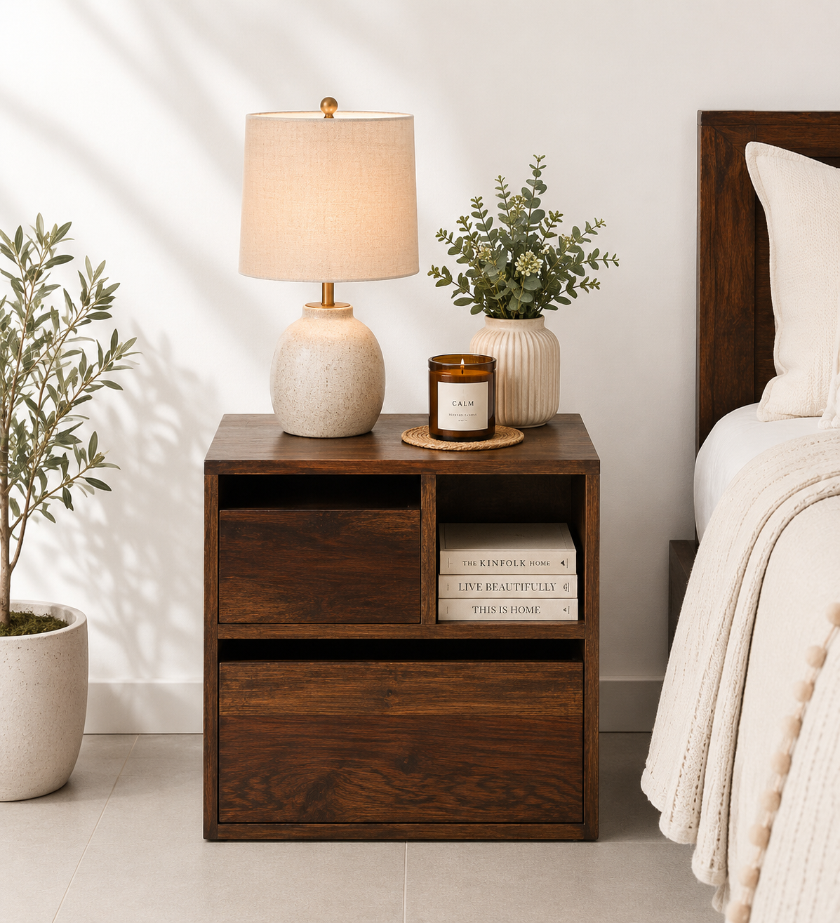 Hlorence-Natural-Finish-Side-Cabinet-classic-wood-1.webp Hlorence Natural Finish Side Cabinet - Image 1