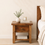 Cravona Solid Wood Side Table