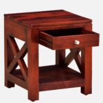 Cerno Solid Wood Bedside Table in Warm Birch Natural Finish - Image 2