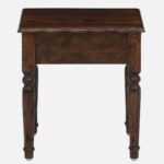 Dalder Sheesham Wood Nightstand in Sun-Dried Oak Finish with Drawer - Image 3
