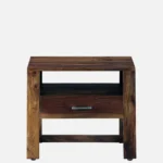 Brynn Mango Wood Bedside Table in Natural Brown Finish - Image 3