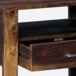 Brynn Mango Wood Bedside Table in Natural Brown Finish - Image 5