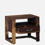 Brynn Mango Wood Bedside Table in Natural Brown Finish - Image 6