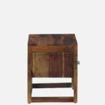Brynn Mango Wood Bedside Table in Natural Brown Finish - Image 8