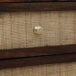 Ashton Sheesham Wood Bedside Table in Honey Oak Finish - Image 2