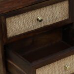 Ashton Sheesham Wood Bedside Table in Honey Oak Finish - Image 5
