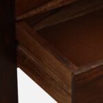 Queln Solid Wood Bedside Table in Mossy Stone Natural Finish - Image 2