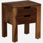 Wolde Acacia Wood Bedside Table in Pale Dusk Natural Finish - Image 5