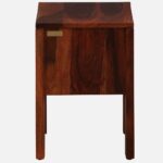 Orlan Solid Wood Nightstand in Ashwood Mist Finish with Open Shelf - Image 2