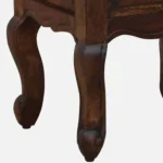 Daven Acacia Wood Nightstand in Golden Pebble Finish with Drawer - Image 9