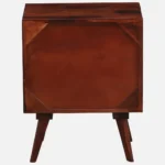 Felorn Sheesham Wood Bedside Table in Twilight Walnut Natural Finish - Image 7