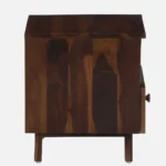 Pruven Sheesham Wood Bedside Table in Storm Grey Wood Finish - Image 6
