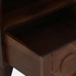 Pruven Sheesham Wood Bedside Table in Storm Grey Wood Finish - Image 8
