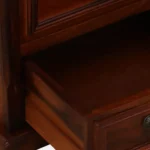 Caldrew Solid Wood Nightstand in Vanilla Bark Natural Finish with Drawer - Image 6