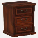 Caldrew Solid Wood Nightstand in Vanilla Bark Natural Finish with Drawer - Image 8