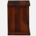 Caldrew Solid Wood Nightstand in Vanilla Bark Natural Finish with Drawer - Image 9
