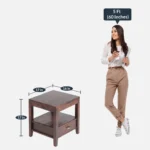 Grevyn Sheesham Wood Bedside Table in Copper Fern Natural Finish - Image 4