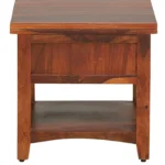 Skoven Mango Wood Nightstand in Mocha Stone Finish - Image 6