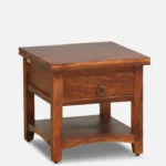 Skoven Mango Wood Nightstand in Mocha Stone Finish - Image 7