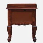 Lurven Sheesham Wood Bedside Table in Smoked Almond Natural Finish - Image 7