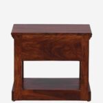 Ulvren Acacia Wood Bedside Table in Golden Loam Natural Finish - Image 7