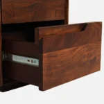 Zovren Solid Wood Bedside Table in Dusty Ember Natural Finish - Image 7