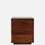 Zovren Solid Wood Bedside Table in Dusty Ember Natural Finish - Image 8