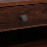 Weldyn Solid Teak Nightstand in Dusk Amber Finish with Shelf - Image 5