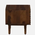Grevolk Acacia Wood Nightstand in Aged Pumice Finish with Door - Image 5