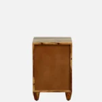 Kroven Acacia Wood Nightstand in Rustic Loam Finish with Drawer - Image 7