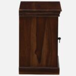 Wrevolk Solid Wood Nightstand in Golden Fawn Finish with Open Shelf4 - Image 4