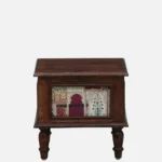 Kustin Wooden Bedside Table with Drawer & Open Shelf - Image 5