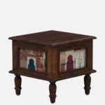 Kustin Wooden Bedside Table with Drawer & Open Shelf - Image 7
