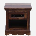 CapleEdge Wooden Bedside Table in Natural Finish - Image 3