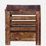 Lenith Premium Sheesham Wood Bedside Cabinet - Image 3