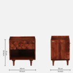 Ovorlin Handcrafted Wooden Side Cabinet - Image 4
