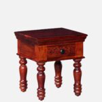 Dlverra Minimal Wooden Side Table for Bedroom - Image 4