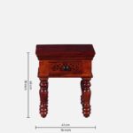 Dlverra Minimal Wooden Side Table for Bedroom - Image 9