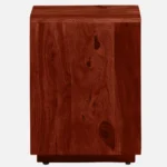 Gelnora Solid Sheesham Wood Bedside Table with Drawer - Image 5