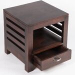 Benvique Elegant Wooden Bedroom Side Table - Image 2