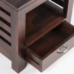 Benvique Elegant Wooden Bedroom Side Table - Image 3