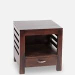 Benvique Elegant Wooden Bedroom Side Table - Image 6
