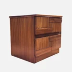 Mltrique Premium Sheesham Wood Nightstand with Storage Drawer - Image 3