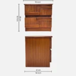 Mltrique Premium Sheesham Wood Nightstand with Storage Drawer - Image 6