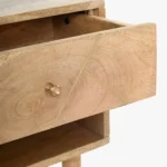 Crvensa Handcrafted Wooden Nightstand with Elegant Storage - Image 6