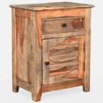Sivaroa Luxury Solid Wood Bedside Cabinet in Teak Finish - Image 8