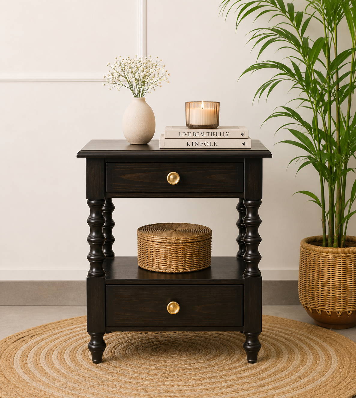 Corzavia-Solid-Sheesham-Wood-Nightstand-in-Walnut-Finish-classic-wood-1.png Corzavia Solid Sheesham Wood Nightstand in Walnut Finish - Image 1