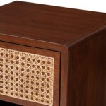 Oarvanta Solid Wood Bedside Table with Open Shelf Design - Image 2